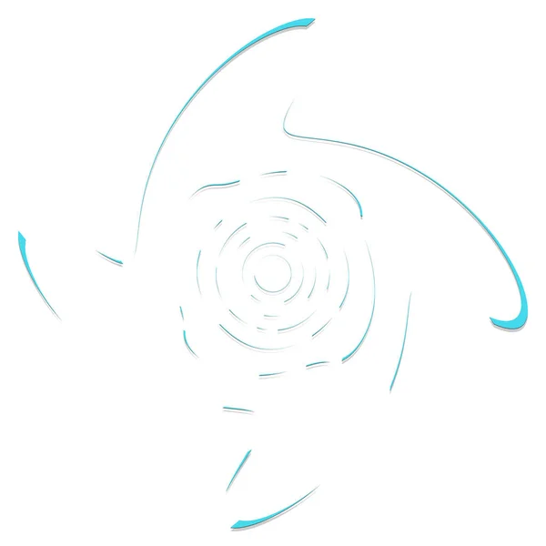Jednobarevné Jednobarevné Točení Víření Tvar Rotací Rotací Spirálovitou Deformací Helix — Stockový vektor