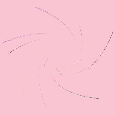 Tek noktalı, çok renkli ve renkli spiral, girdap, dönme elementi. Çarpık döngüsel, dairesel ve dairesel, ışınımlı girdap, renkli arkaplan üzerinde volt şekli, arka plan