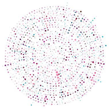 Rastgele noktalar, çemberler soyut. Benekler, noktalı radyal, yayılan, dairesel geometrik çizimler. Puantiye, nokta listesi, noktalama tasarım elementi