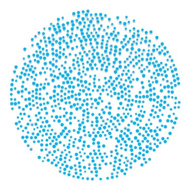 Rastgele noktalar, çemberler soyut. Benekler, noktalı radyal, yayılan, dairesel geometrik çizimler. Puantiye, nokta listesi, noktalama tasarım elementi