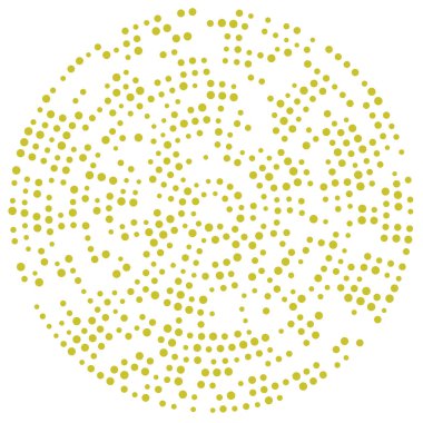 Rastgele noktalar, çemberler soyut. Benekler, noktalı radyal, yayılan, dairesel geometrik çizimler. Puantiye, nokta listesi, noktalama tasarım elementi