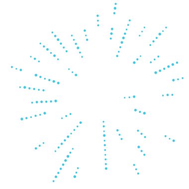 Rastgele noktalar, çemberler soyut. Benekler, noktalı radyal, yayılan, dairesel geometrik çizimler. Puantiye, nokta listesi, noktalama tasarım elementi