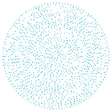 Rastgele noktalar, çemberler soyut. Benekler, noktalı radyal, yayılan, dairesel geometrik çizimler. Puantiye, nokta listesi, noktalama tasarım elementi