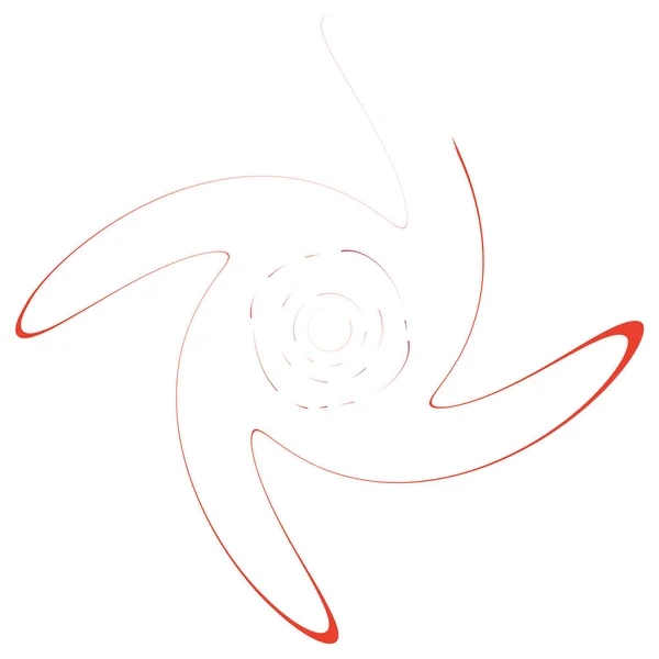 Monokroma Cykliska Cykel Koncentriska Ringar Snurrad Spiral Virvel Virvel Abstrakt — Stock vektor