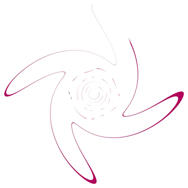 Monocromo Cíclico Ciclo Anillos Concéntricos Espiral Girada Vórtice Verticilo Circular — Vector de stock