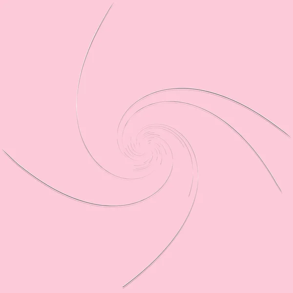 Hélice Blanca Espiral Rizado Forma Rizada Espiral Giro Remolino Ilustración — Vector de stock