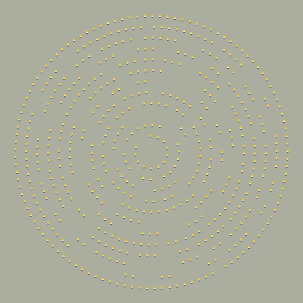 Puncte Aleatorii Cercuri Abstracte Speckles Punctat Radial Radiant Ilustrație Geometrică — Vector de stoc