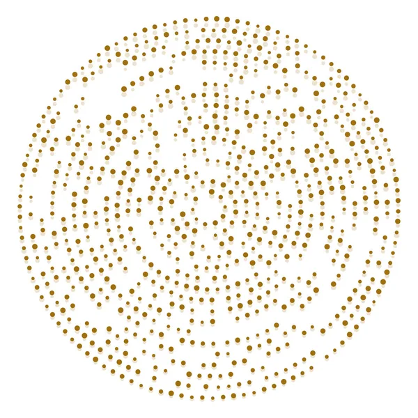 Points Aléatoires Cercles Abstraits Speckles Pointillés Radiaux Rayonnants Illustration Géométrique — Image vectorielle