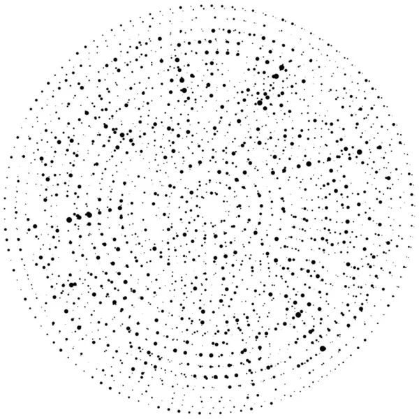 Puntos Aleatorios Círculos Abstractos Speckles Radial Punteada Radiante Ilustración Geométrica — Archivo Imágenes Vectoriales