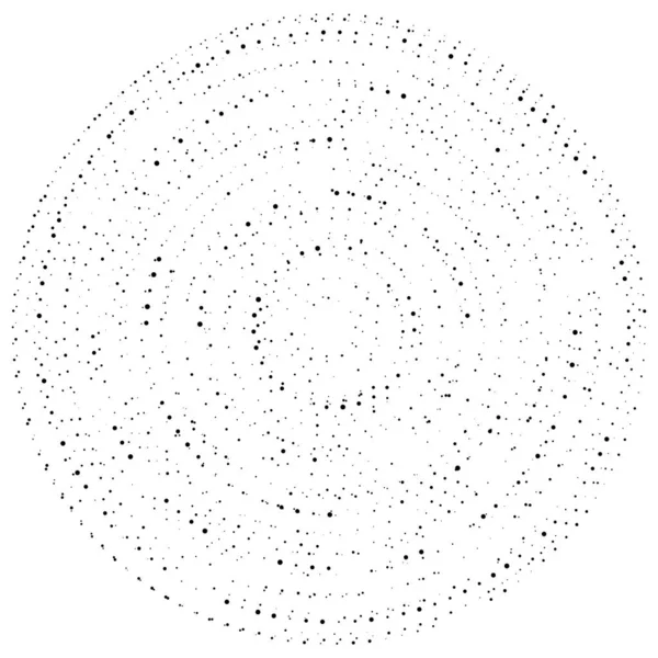 Losowe Kropki Kręgi Abstrakcyjne Kropla Promieniowa Promieniująca Okrągła Ilustracja Geometryczna — Wektor stockowy