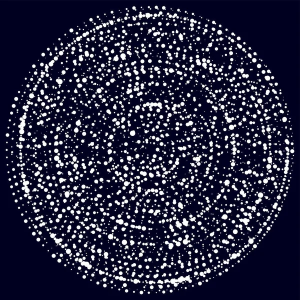 Случайные Точки Круги Абстрактные Спектр Пунктирная Радиальная Лучезарная Геометрическая Иллюстрация — стоковый вектор