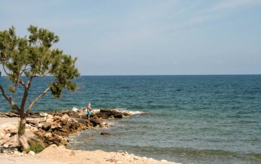 Güzel görünümünden Rethymno, Crete, Yunanistan