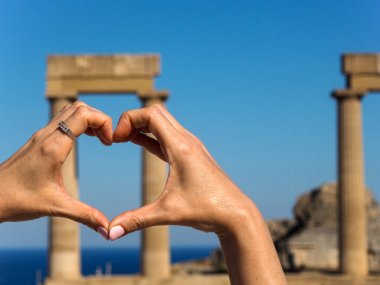 Lindos Acropolis, Rhodes, Yunanistan