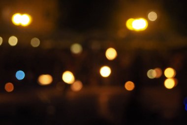 Sokak ligts gece - arka plan bulanık