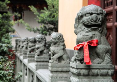 Taş dragons - tapınağın muhafızları