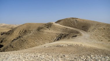 Çölde manzara - İsrail 'de dağlar