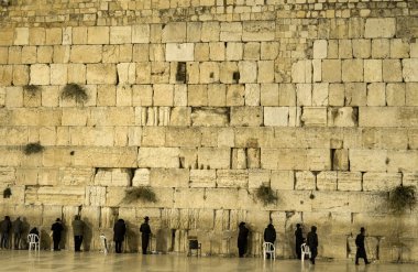 Jerusalem, Israel - 12/20/2019: Wailing Wall - the saint place for Jews, you can put your pray there