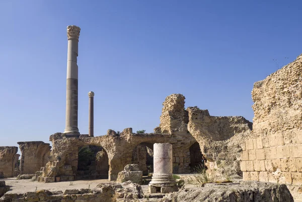 Руины Карфагена Тунисе — стоковое фото