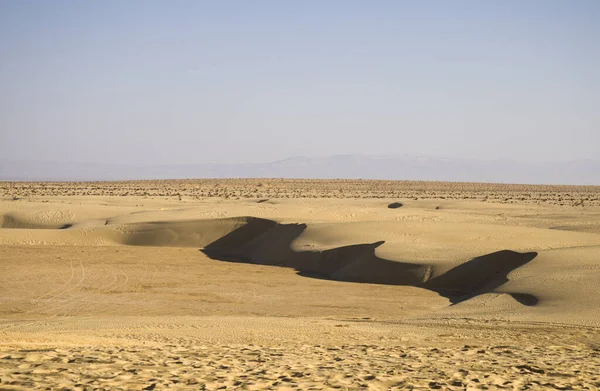 Wüste Sahara Voller Sand Mit Sonnenlicht — Stockfoto
