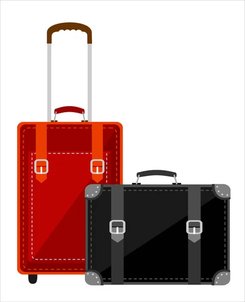 Travel Suitcases Vector Illustration — Stock Vector