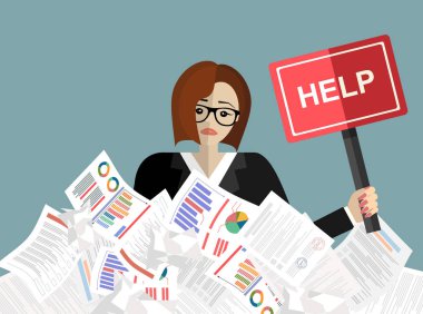 kağıt işi web pankartı, basitçe vektör illüstrasyonu 