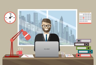 finansal, sosyal medya veya iş ilanı, basitçe vektör illüstrasyonuName      