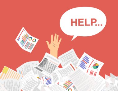 kağıt işi web pankartı, basitçe vektör illüstrasyonu 