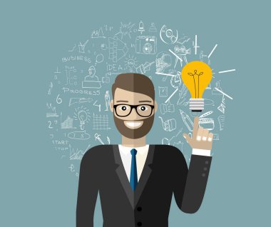 finansal, sosyal medya veya iş ilanı, basitçe vektör illüstrasyonuName      