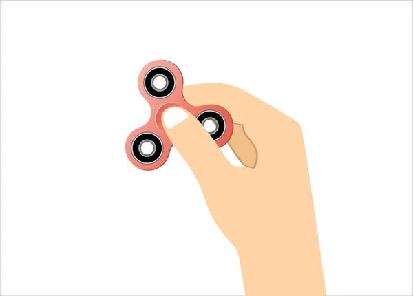 Hand Spinner Fidget Toy Increased Focus Stress Relief — Stock Vector