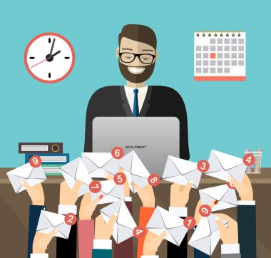 finansal, sosyal medya veya iş ilanı, basitçe vektör illüstrasyonuName      