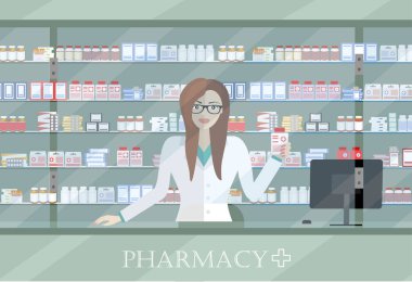 İlaç bayrağı, basitçe vektör illüstrasyonu 