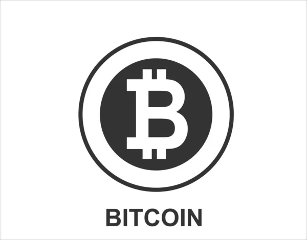 Bitcoin Concept Simply Vector Illustration — Stock Vector