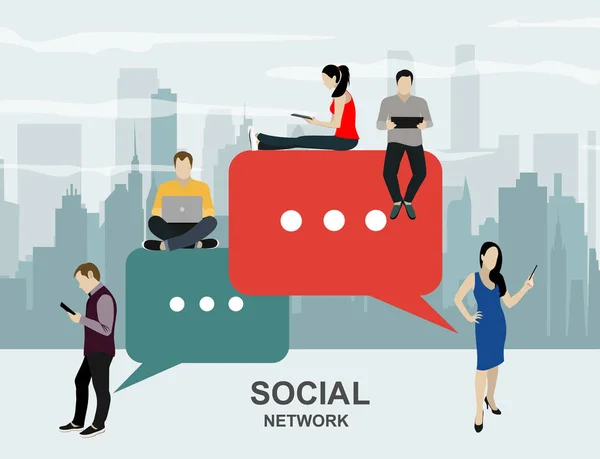 Finansiella Sociala Medier Eller Företag Web Banner Helt Enkelt Vektor — Stock vektor