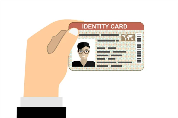 Identity Card Vector Illustration Concept Design — 스톡 벡터