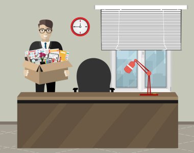 iş web pankartı, basitçe vektör illüstrasyonu  