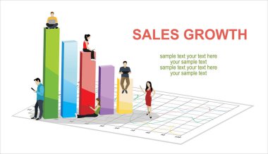 iş web pankartı, basitçe vektör illüstrasyonu  