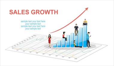 iş web pankartı, basitçe vektör illüstrasyonu  
