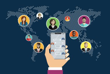 finansal, sosyal medya veya iş ilanı, basitçe vektör illüstrasyonuName      