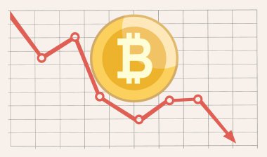 bitcoins logosu, vektör illüstrasyon tasarımı