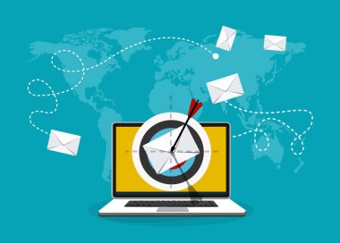 iş web pankartı, basitçe vektör illüstrasyonu  