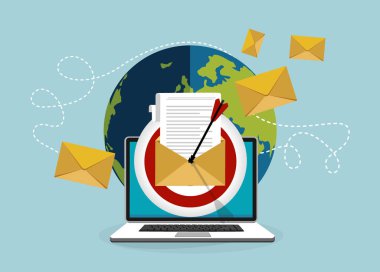 iş web pankartı, basitçe vektör illüstrasyonu  