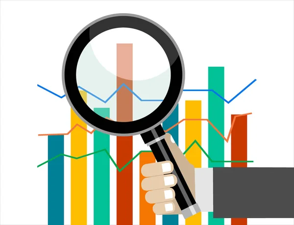 Finanzwebbanner Mit Diagrammen Einfach Vektorillustration — Stockvektor