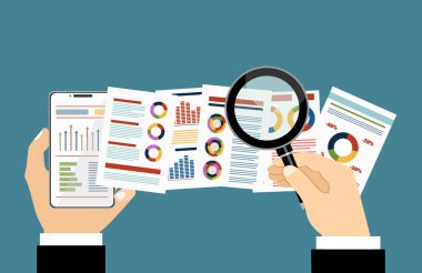 iş web pankartı, basitçe vektör illüstrasyonu  