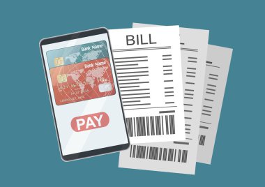 Web pankartı öde, basitçe vektör illüstrasyonu   