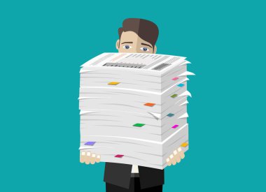 kağıt işi web pankartı, basitçe vektör illüstrasyonu 