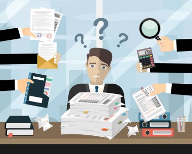 kağıt işi web pankartı, basitçe vektör illüstrasyonu 