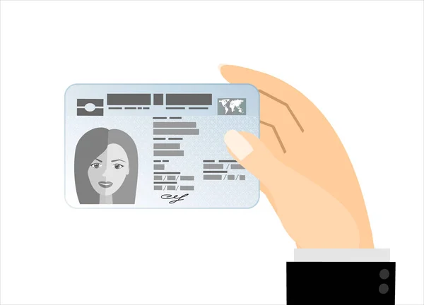 Identity Card Vector Illustration Concept Design — 스톡 벡터