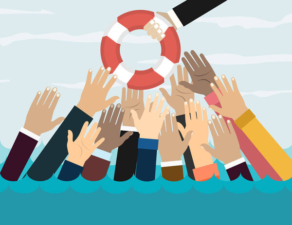 финансовый, социальный или деловой веб-баннер, просто векторная иллюстрация      