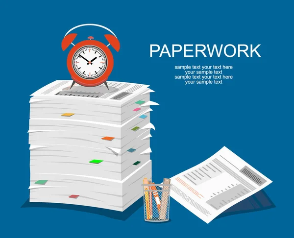 Χαρτί Εργασία Web Banner Απλά Διανυσματική Απεικόνιση — Διανυσματικό Αρχείο