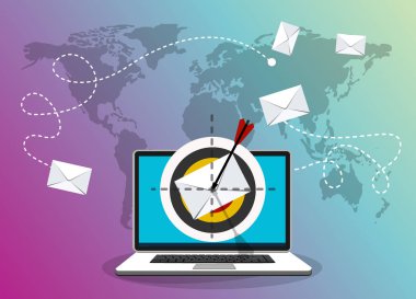 iş web pankartı, basitçe vektör illüstrasyonu  